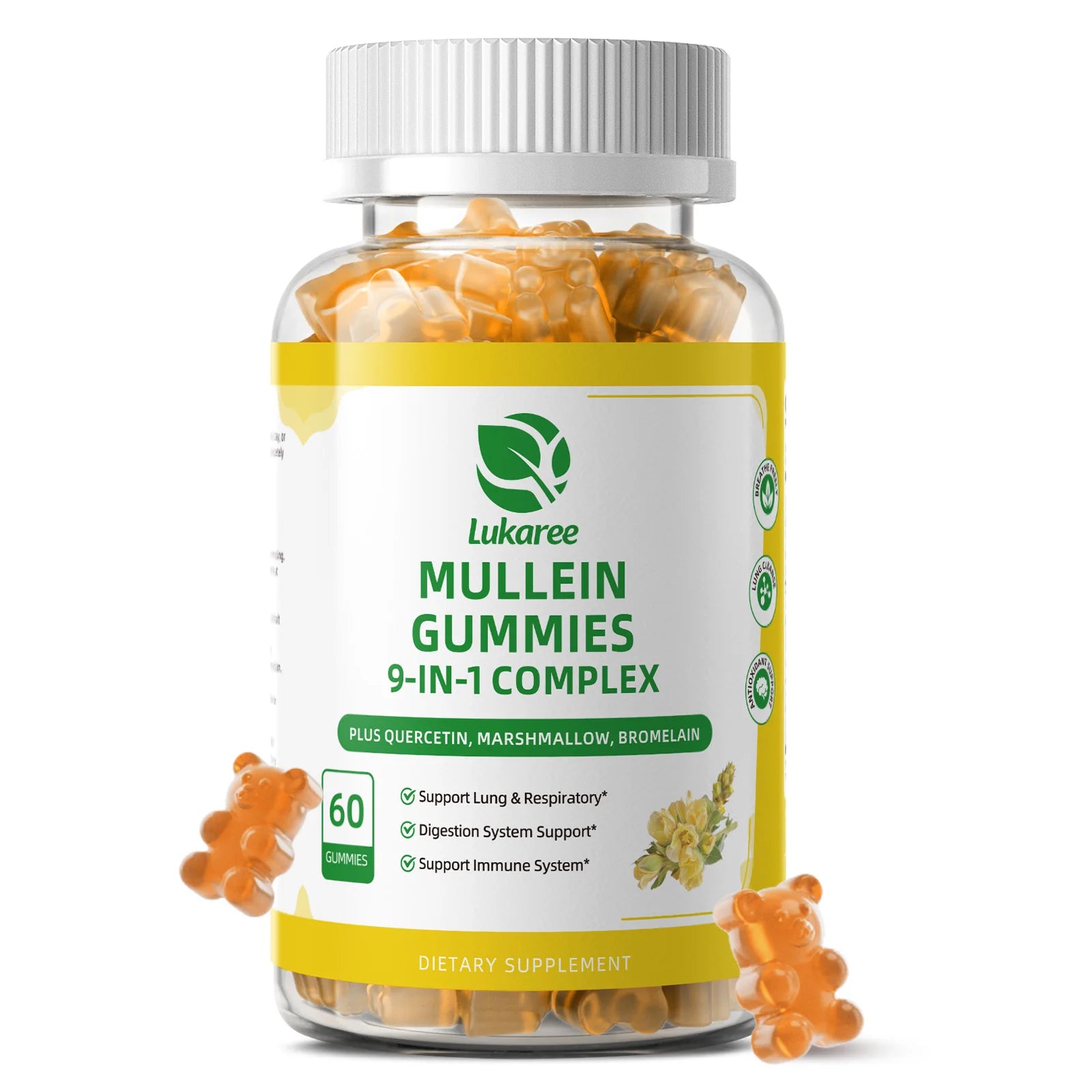 9-IN-1 Mullein Gummies | Natural Lung & Immune Support