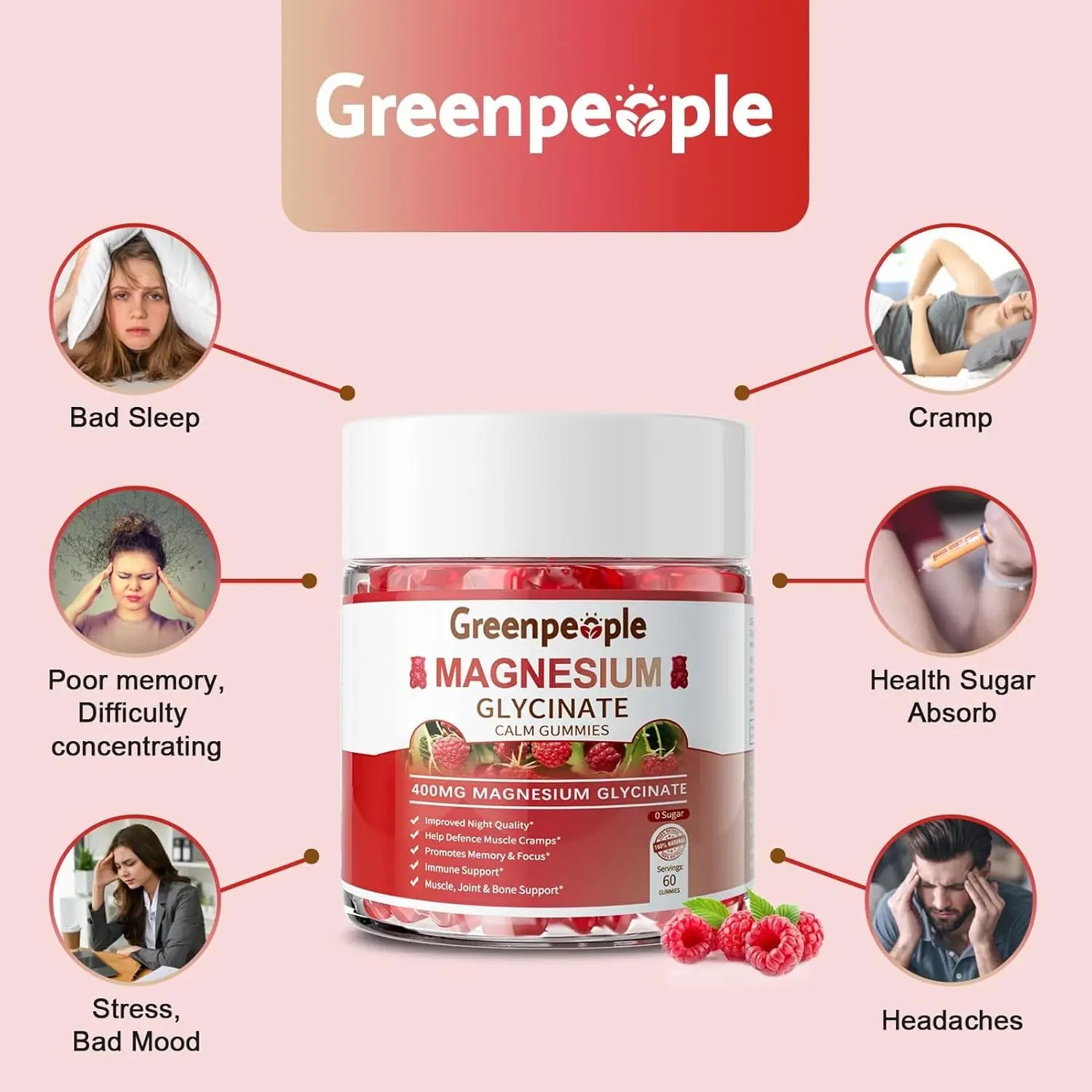 Sugar-Free Magnesium Glycinate Gummies for Sleep Support
