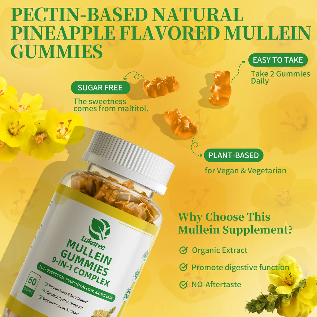 9-IN-1 Mullein Gummies | Natural Lung & Immune Support