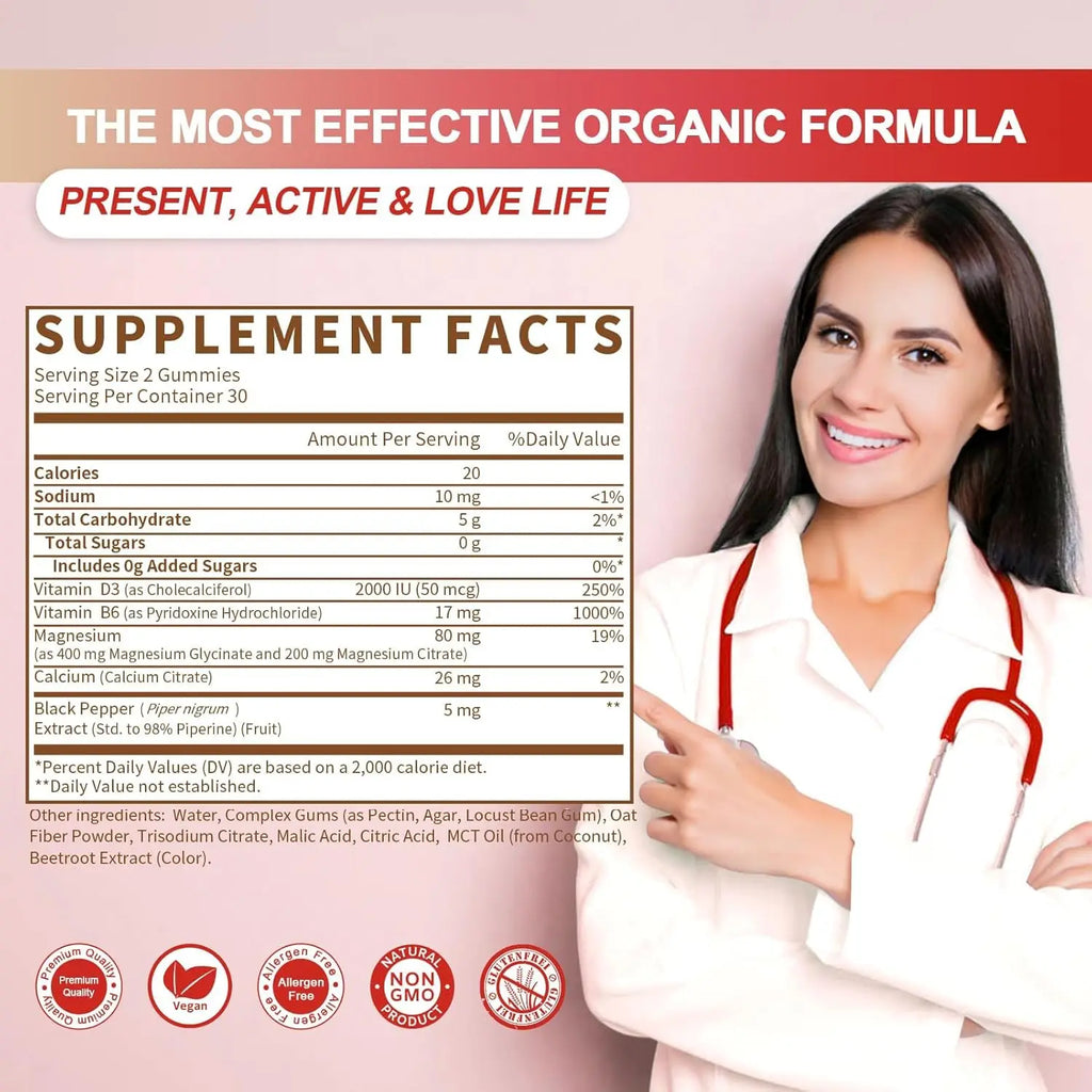 Sugar-Free Magnesium Glycinate Gummies for Sleep Support
