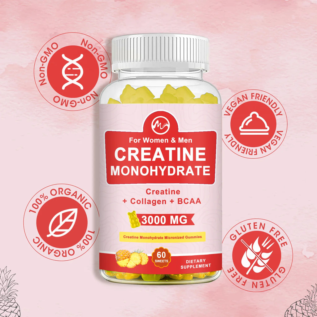 3000mg Creatine Monohydrate Gummies | Maximize Strength & Muscle