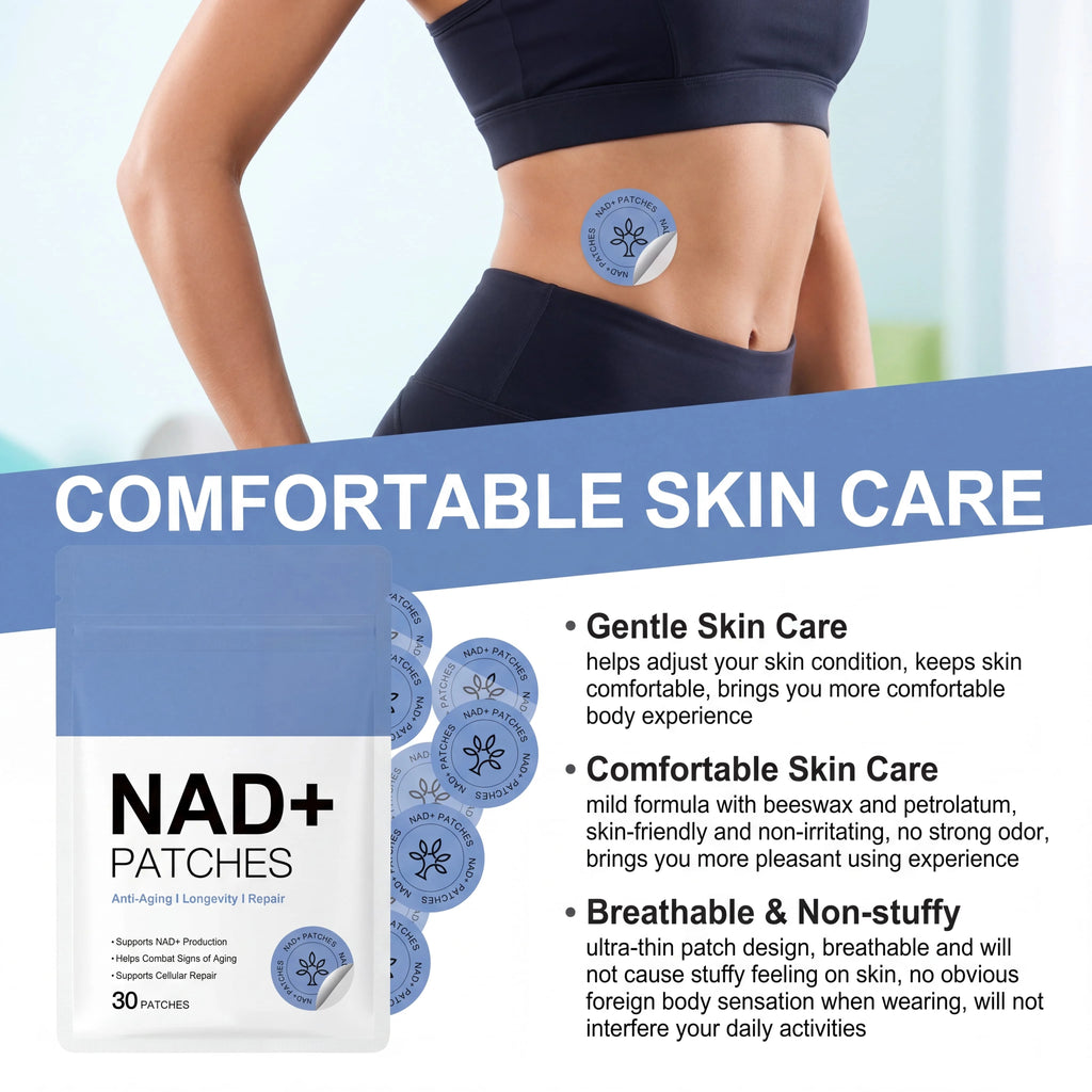 30PCS NAD+ ᴡᴇɪɢʜᴛ Management Patch, Easy-to-Use ʙᴏᴅʏ ʟᴏꜱꜱ Sticker, 2026 HOT Daily ʙᴏᴅʏ Care Support