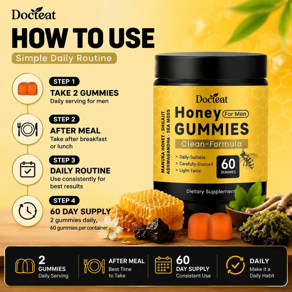 Daily Stress Relief Gummies with Shilajit & Ashwagandha