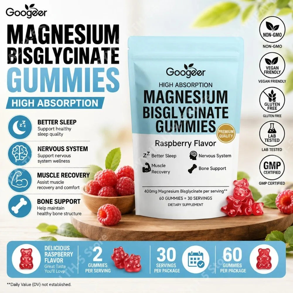 Magnesium Bisglycinate Gummies with Vitamin D3 & Zinc for Recovery