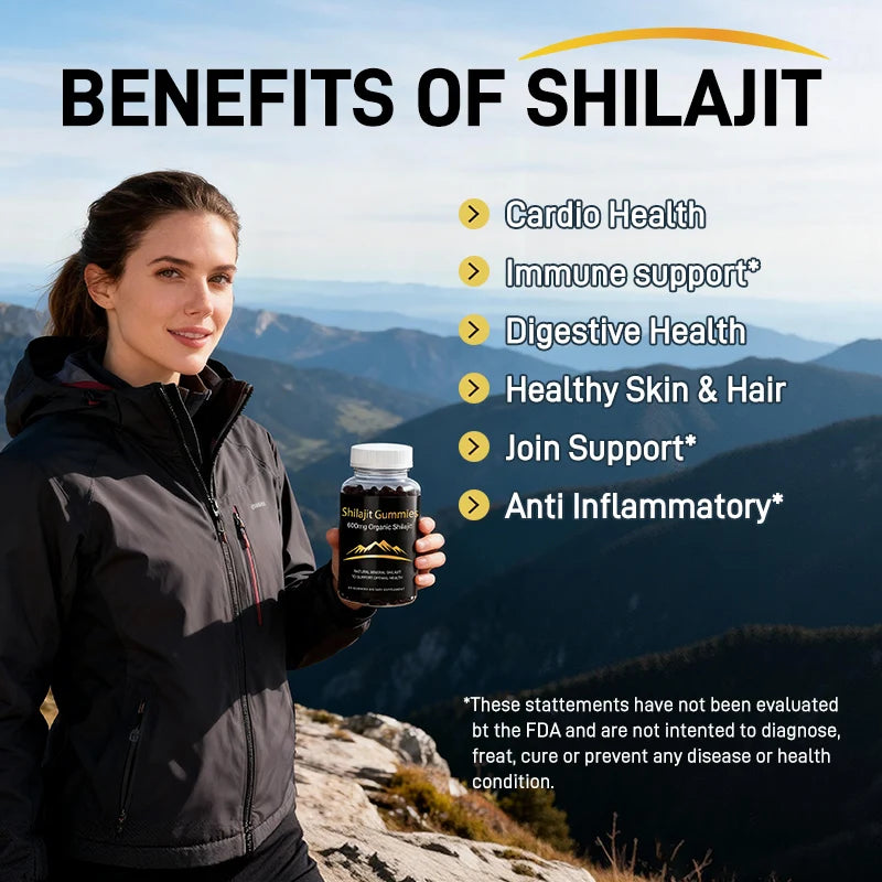 Organic Himalayan Shilajit Gummies for Daily Wellness Boost