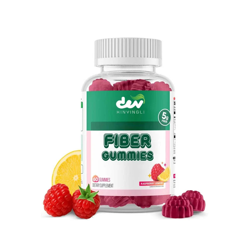 Fiber Gummies for Digestive Health | Chewable Raspberry Lemon Treats
