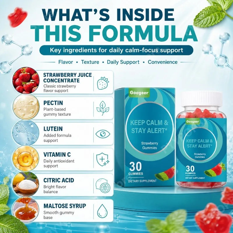 Delicious Strawberry Gummies with Vitamin C for Healthy Nails