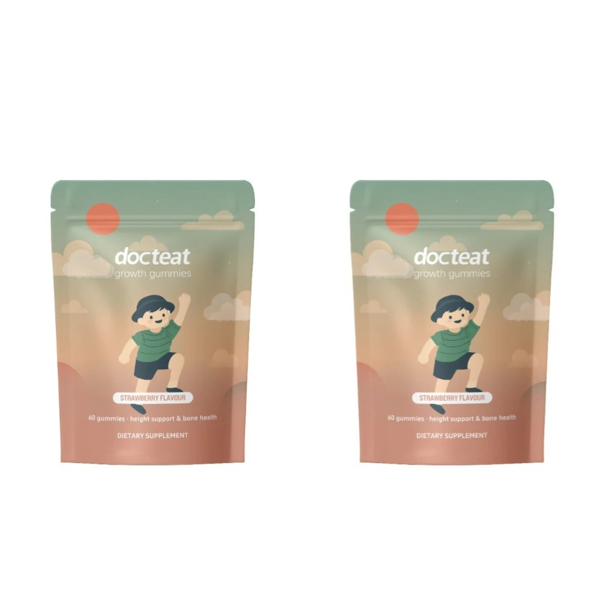Chewable Growth Gummies for Kids | Strawberry Calcium Support