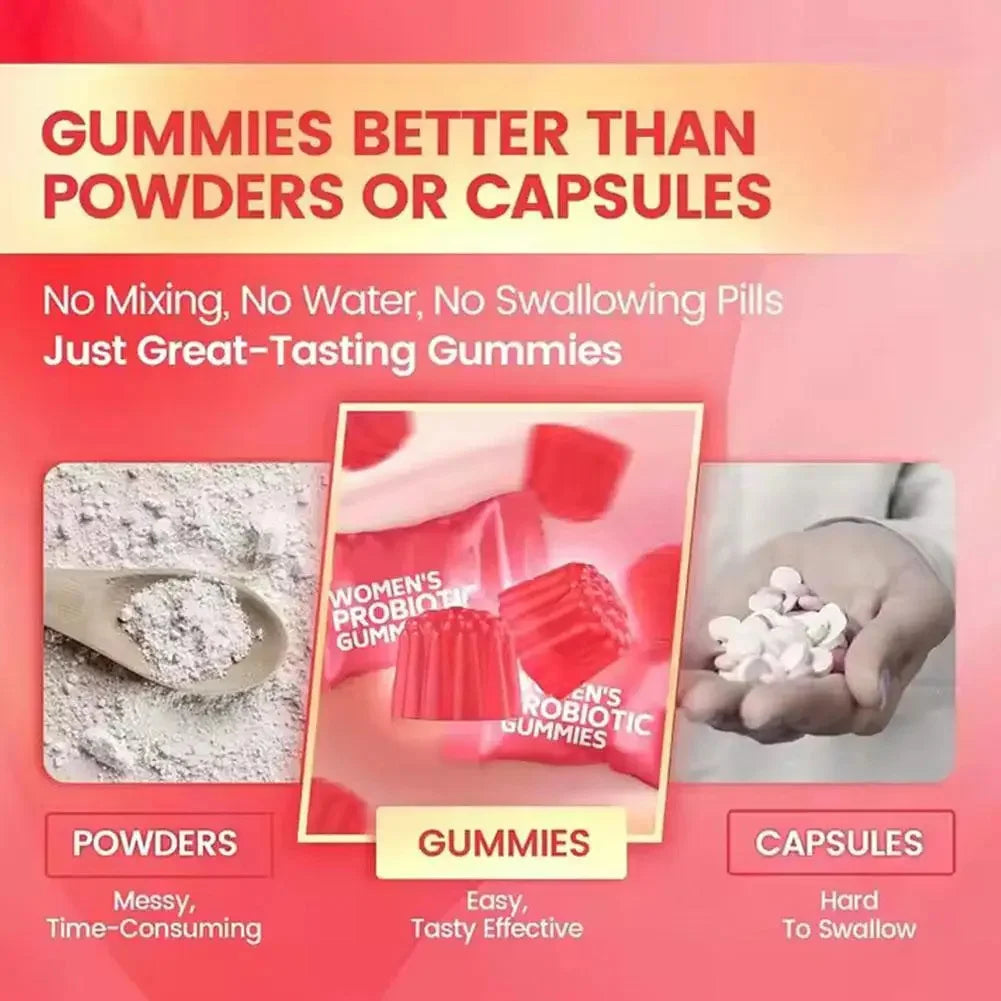 Probiotic Cranberry Gummies for Women's Health Support | 60 pcs