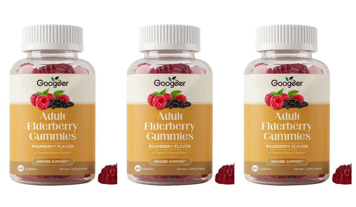 Black Elderberry Gummies with Vitamin C & Zinc | Immune Boosting Support