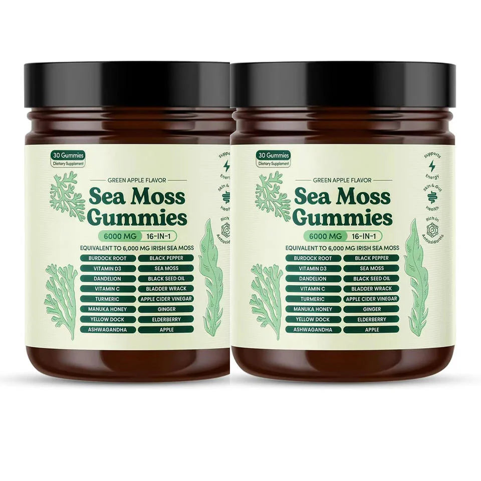 16-in-1 Sea Moss Gummies with Ashwagandha & Black Seed Oil