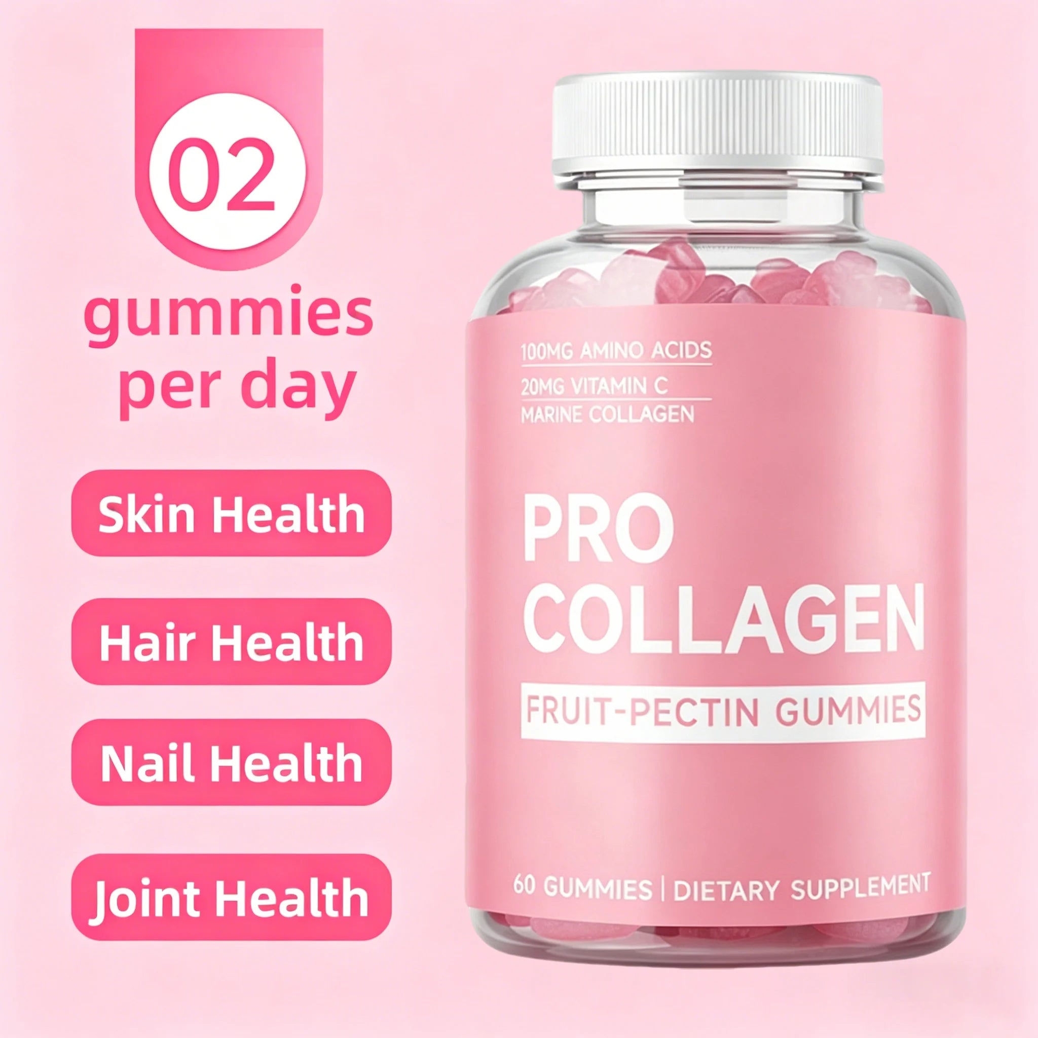 Delicious Biotin Gummies for Healthy Hair, Skin & Nails