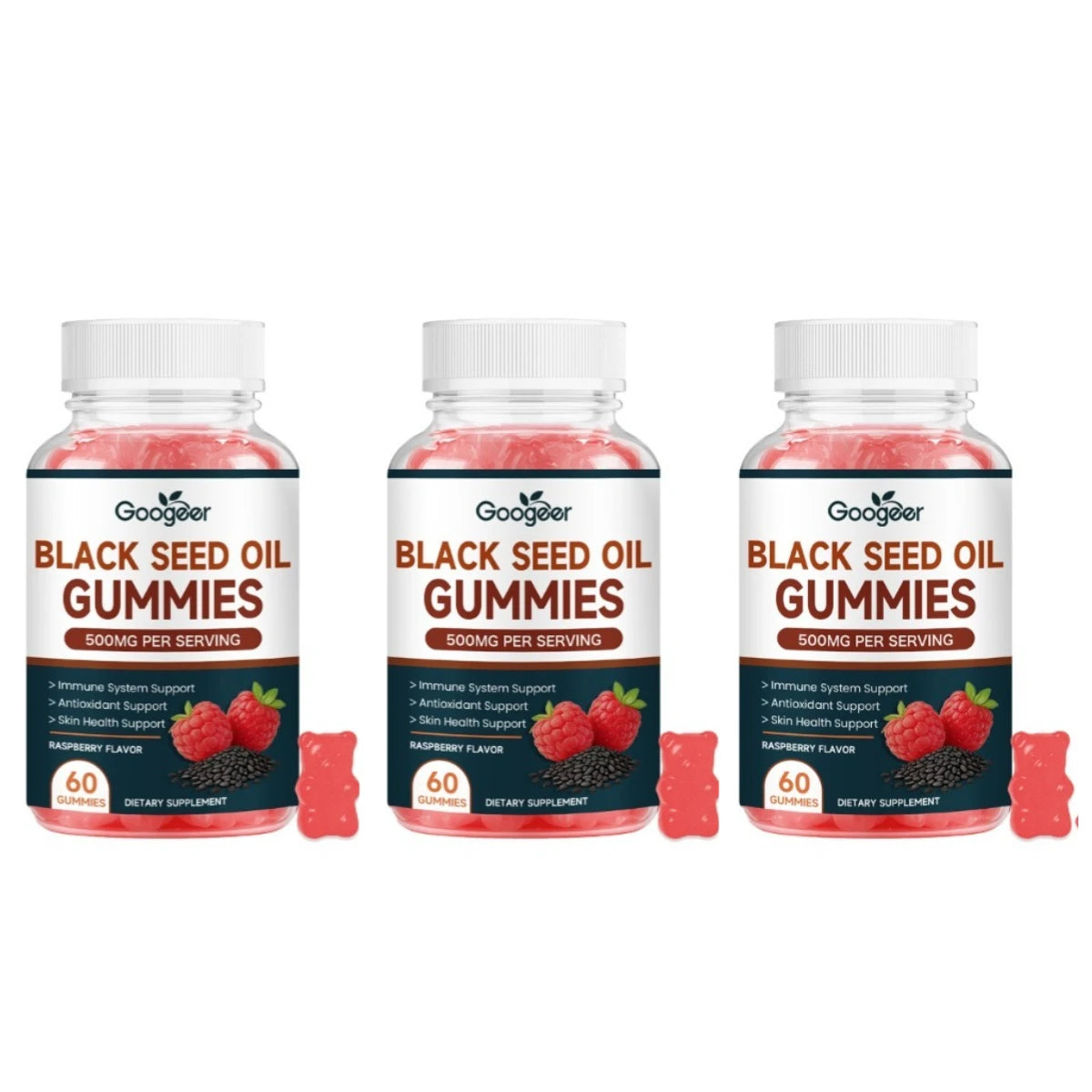 Black Seed Oil Gummies | Immune Support with Raspberry Flavor