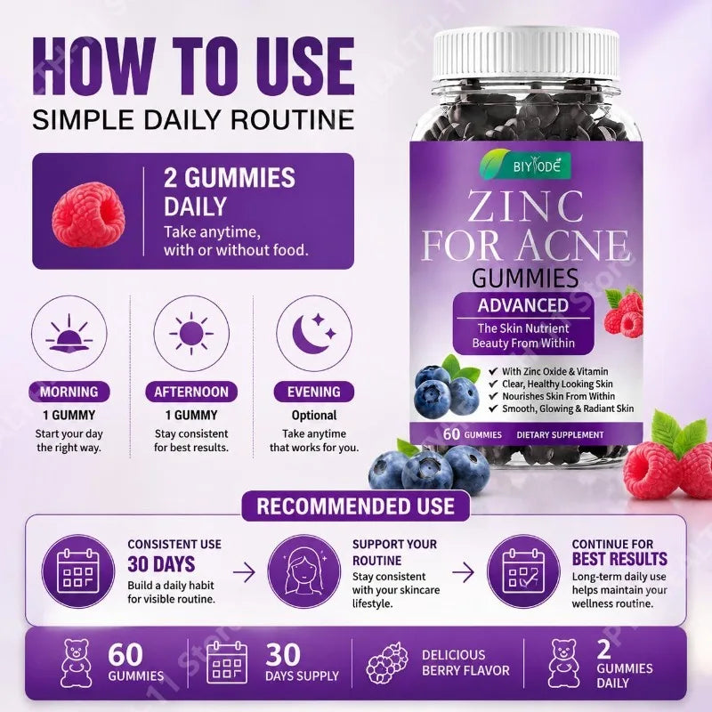 Delicious Zinc Gummies | Immune Support with Vitamins A & C