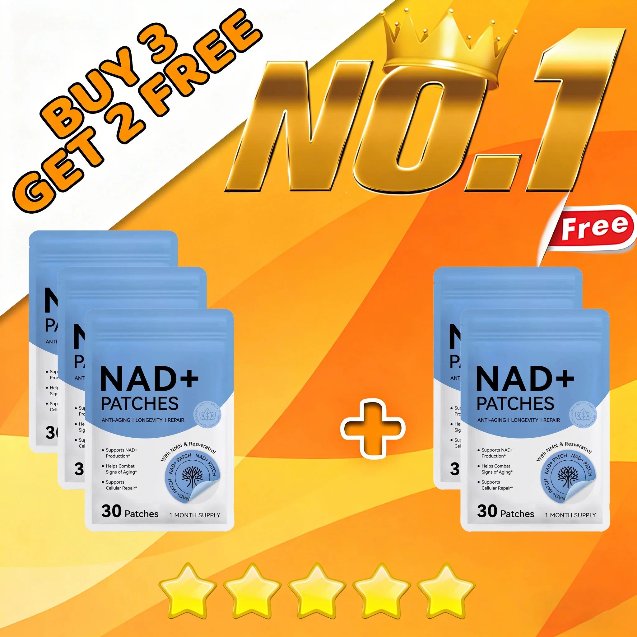 30PCS NAD+ ᴡᴇɪɢʜᴛ Management Patch, Easy-to-Use ʙᴏᴅʏ ʟᴏꜱꜱ Sticker, 2026 HOT Daily ʙᴏᴅʏ Care Support