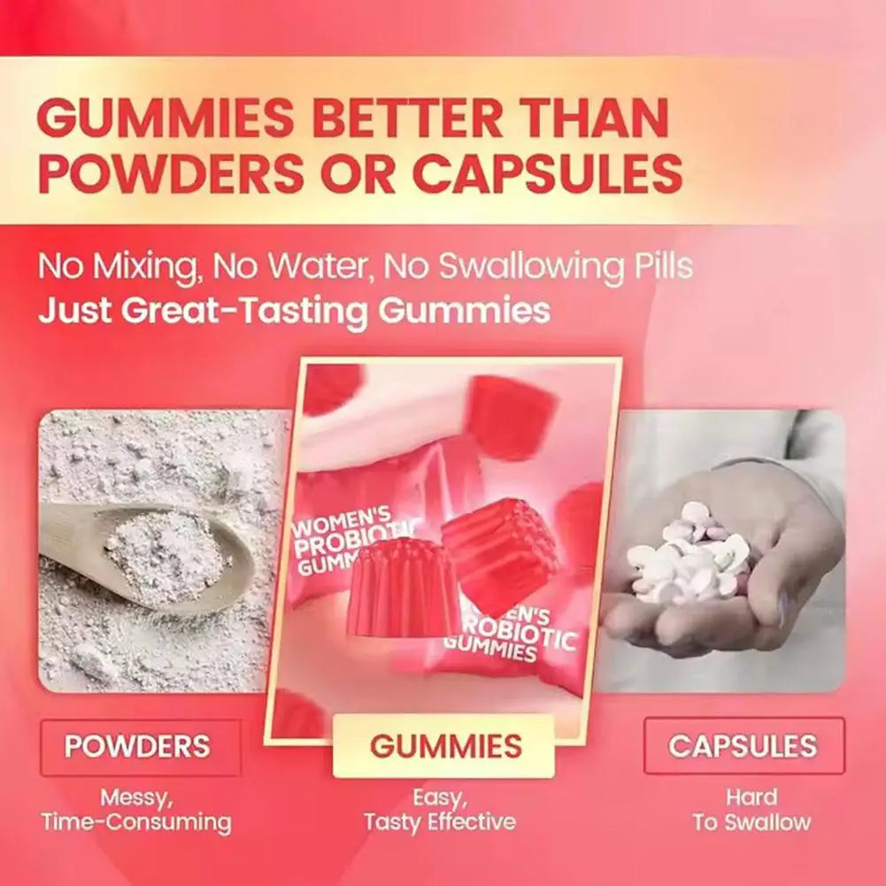 Probiotic Cranberry Gummies for Women's Health Support | 60 pcs