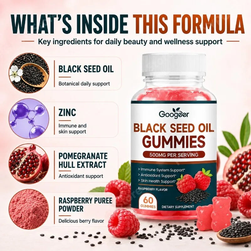 Black Seed Oil Gummies with Zinc | Daily Antioxidant Support