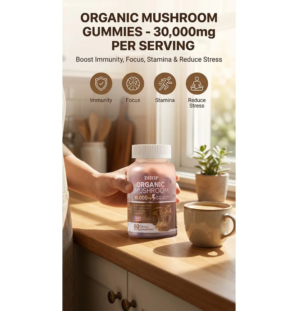 Mushroom Gummies for Daily Nutritional Support | Boost Wellness