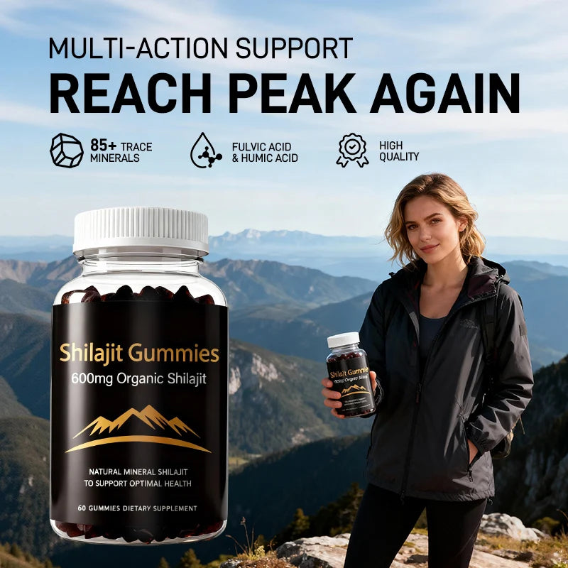Organic Himalayan Shilajit Gummies for Daily Wellness Boost