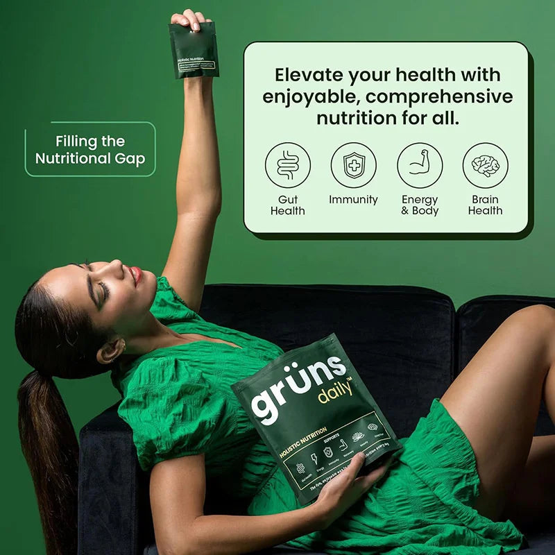Organic Greens Gummies with Spirulina & Chlorella | Gut Health Boost