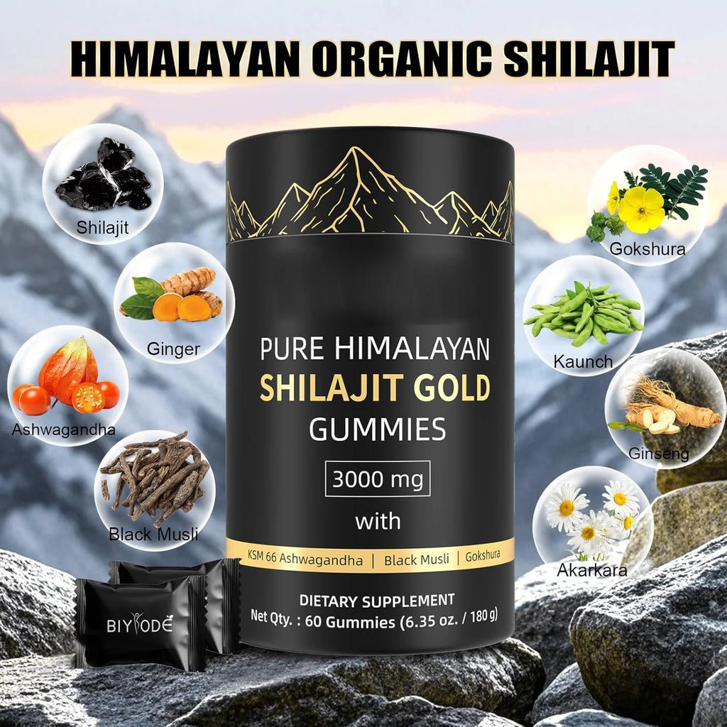 Himalayan Shilajit Gold Gummies | Natural Muscle Recovery Support