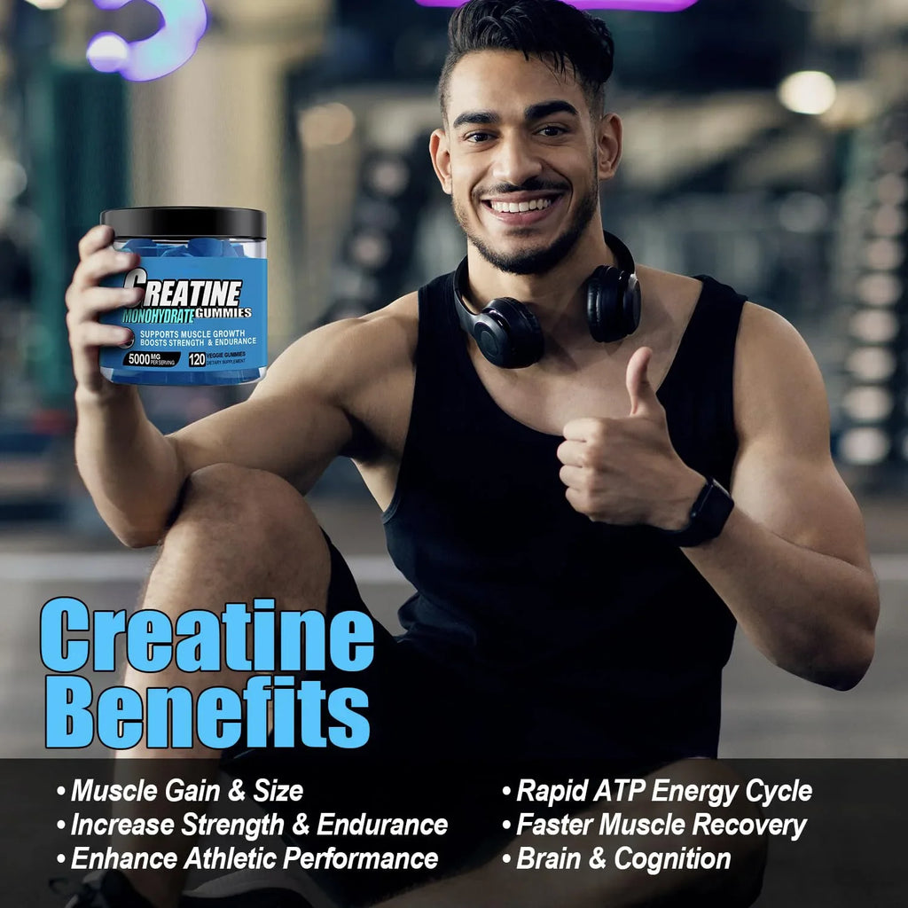 Creatine Monohydrate Gummies for Energy & Muscle Support