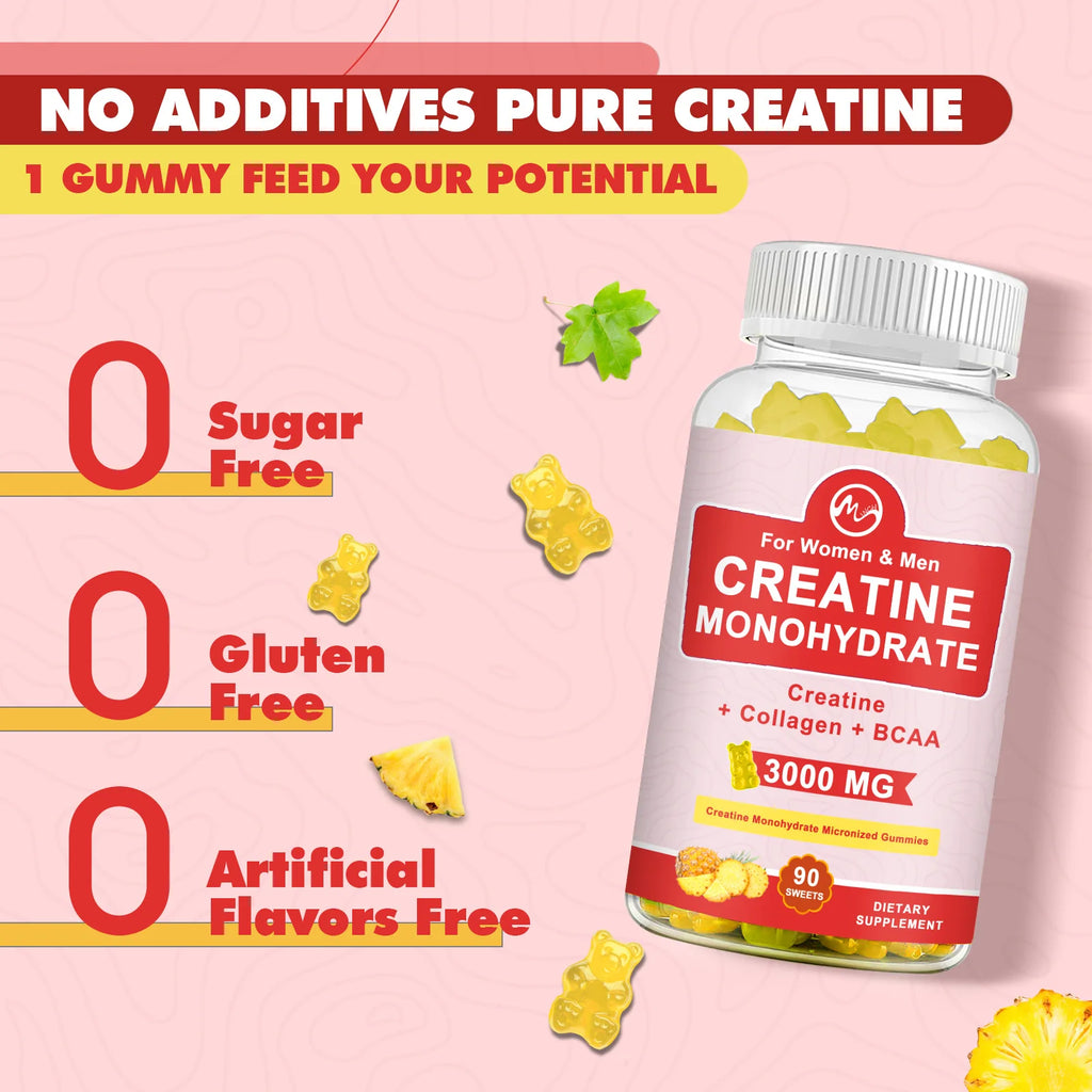 3000mg Creatine Monohydrate Gummies | Maximize Strength & Muscle