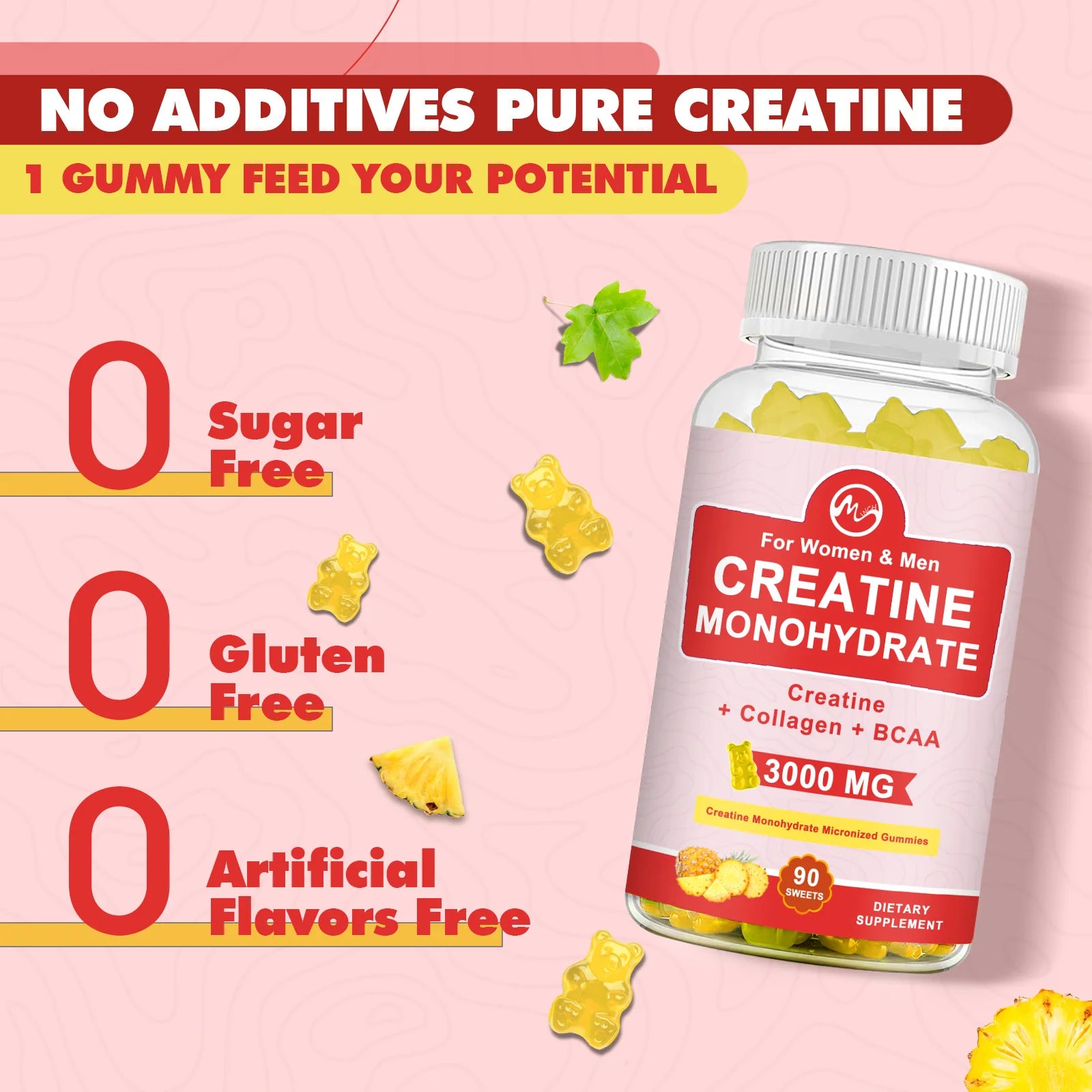 3000mg Creatine Monohydrate Gummies | Maximize Strength & Muscle