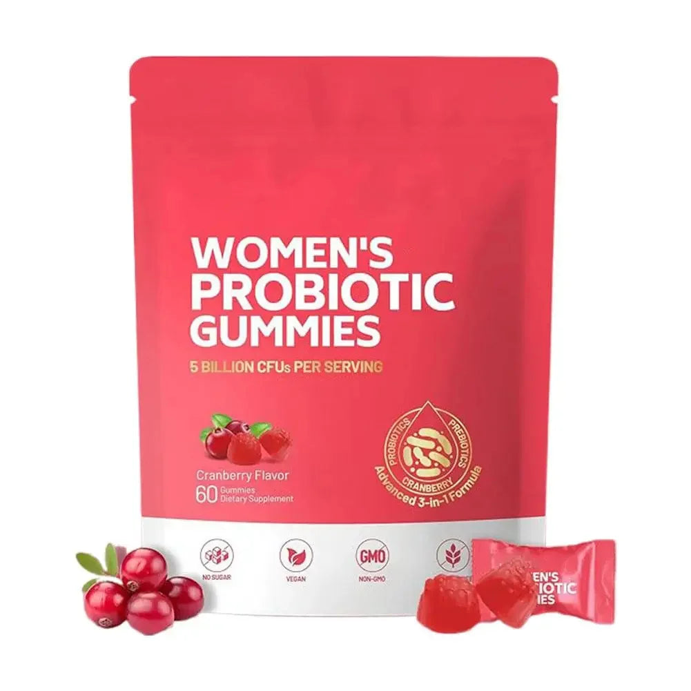 Probiotic Cranberry Gummies for Women's Health Support | 60 pcs