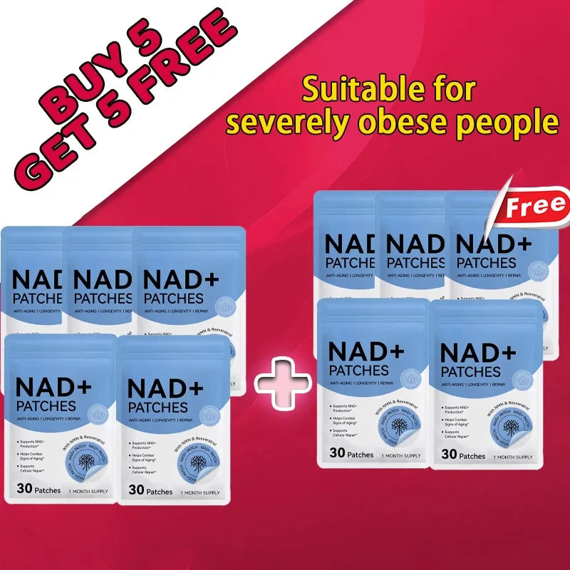 30PCS NAD+ ᴡᴇɪɢʜᴛ Management Patch, Easy-to-Use ʙᴏᴅʏ ʟᴏꜱꜱ Sticker, 2026 HOT Daily ʙᴏᴅʏ Care Support