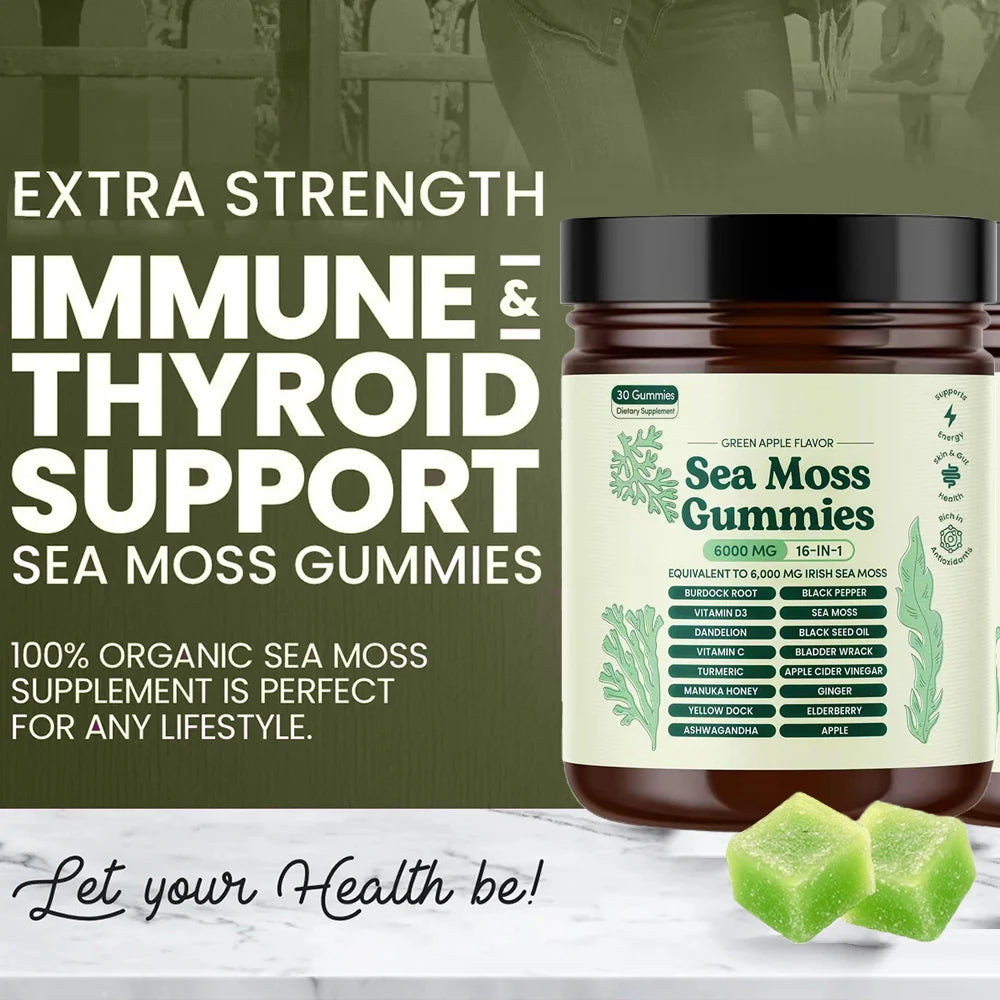 16-in-1 Sea Moss Gummies with Black Seed Oil & Ashwagandha