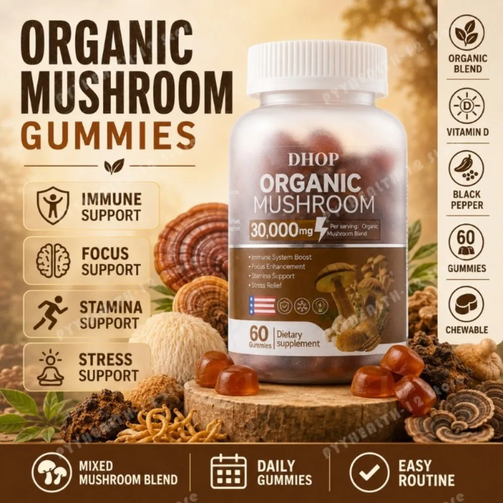 Mushroom Gummies for Daily Nutritional Support | Boost Wellness