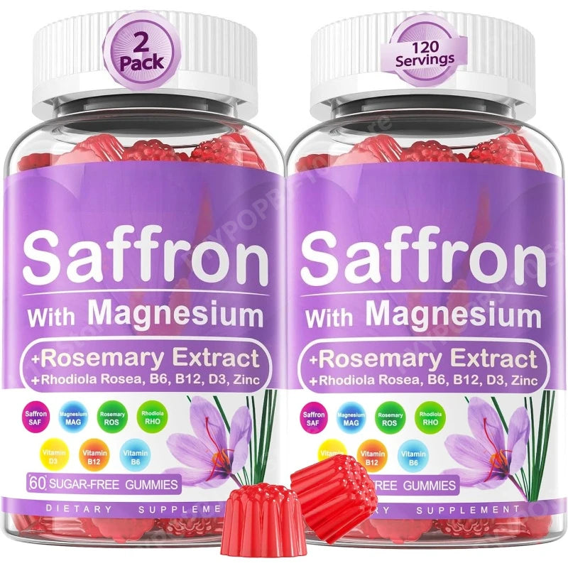 Sugar-Free Saffron Gummies for Calm, Focus & Rest