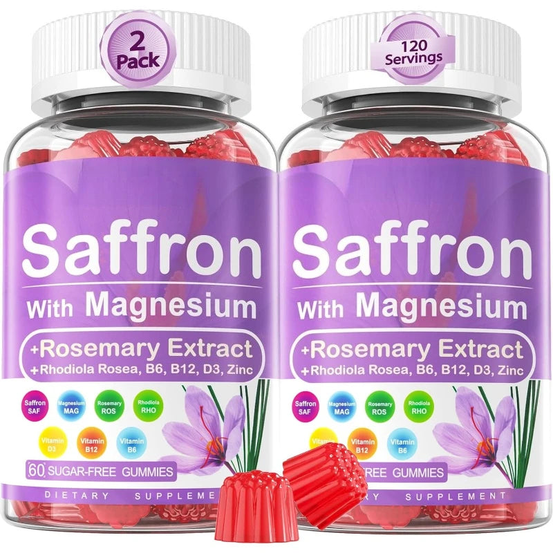 Sugar-Free Saffron Gummies for Calm, Focus & Rest