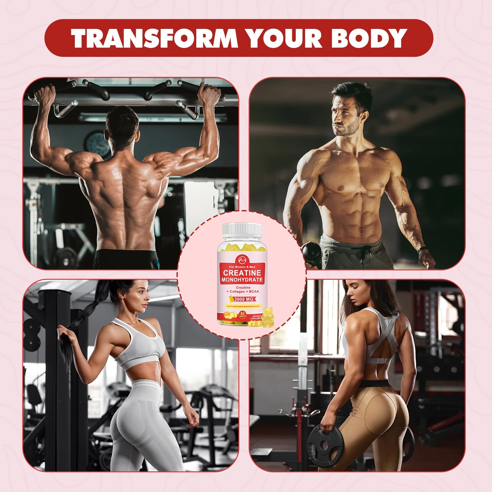 3000mg Creatine Monohydrate Gummies | Maximize Strength & Muscle