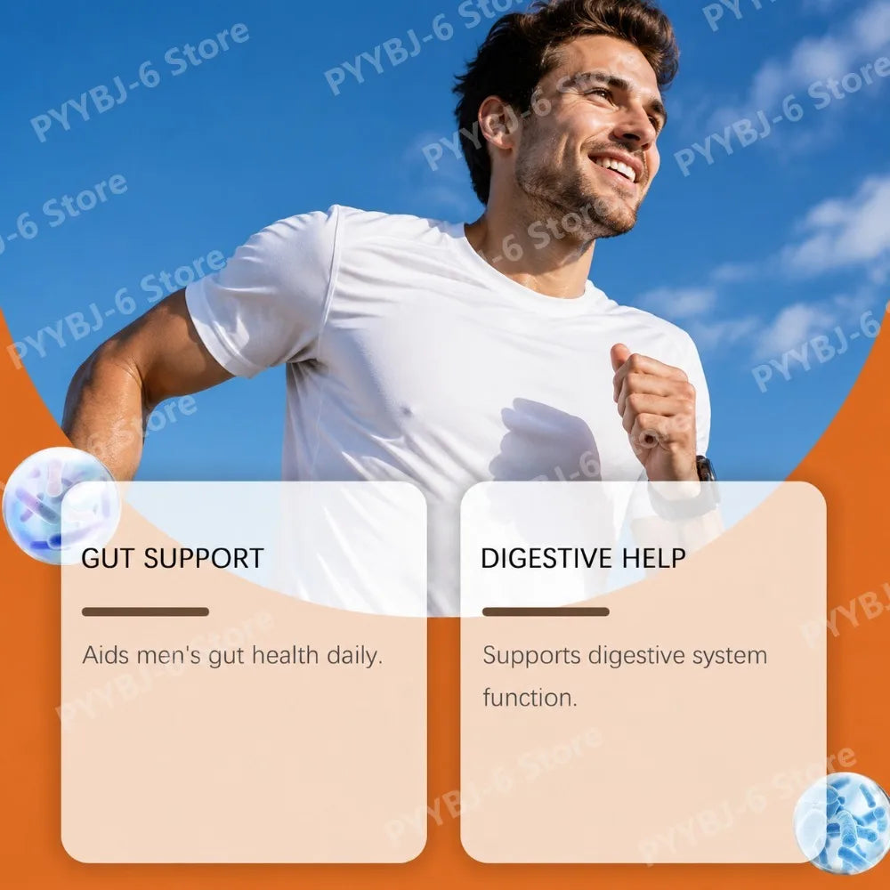 Men's Digestive Health Gummies | Delicious Peach Probiotic Blend