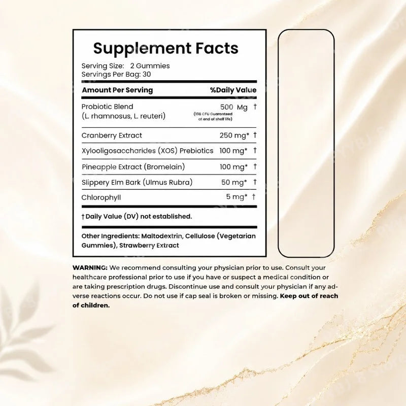 Vegan Probiotic Gummies for Women | Sugar-Free Digestive Support