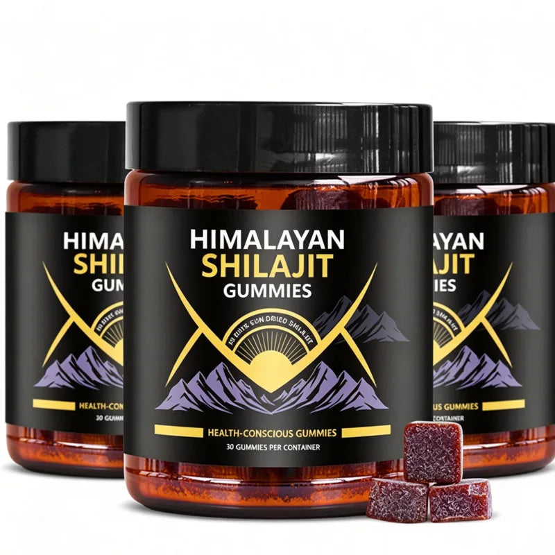 Shilajit Gummies | Peach Vanilla Flavor - Heart, Cellular & Brain Health I for Men, Women I Non-GMO I 100% Natural & I 30 Gummy