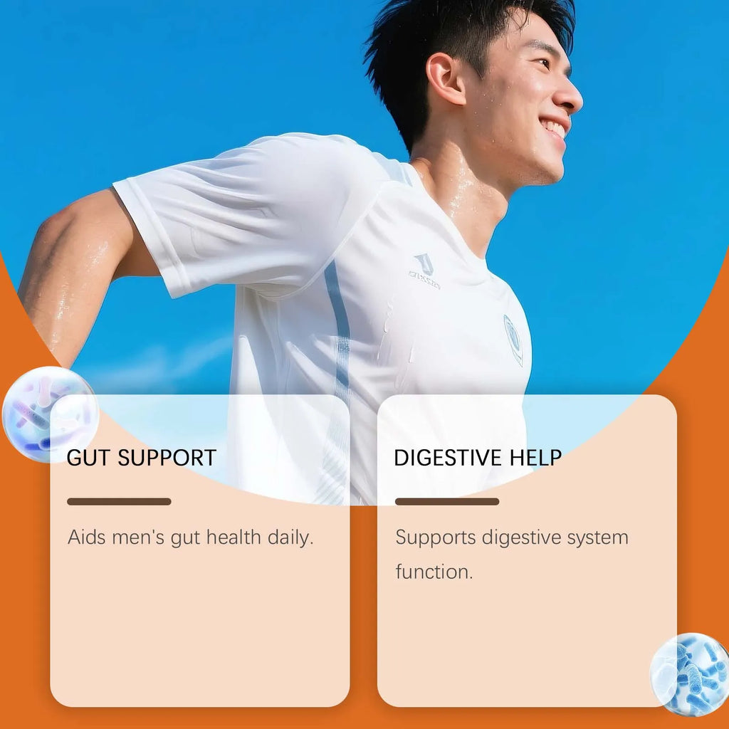 Men's Digestive Health Gummies | Delicious Peach Probiotic Blend