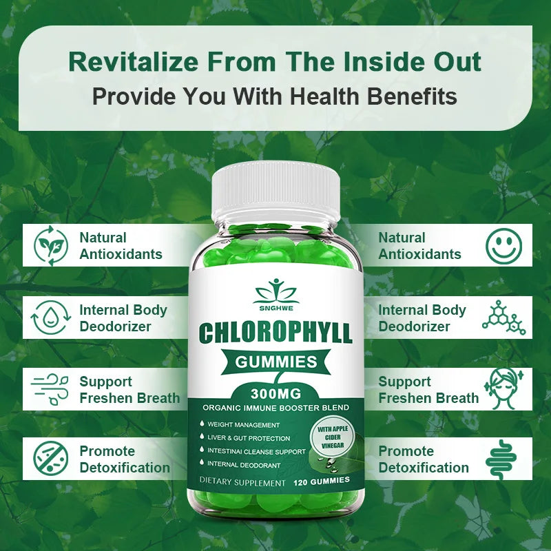 Chlorophyll Gummies with ACV | Immune & Digestive Wellness
