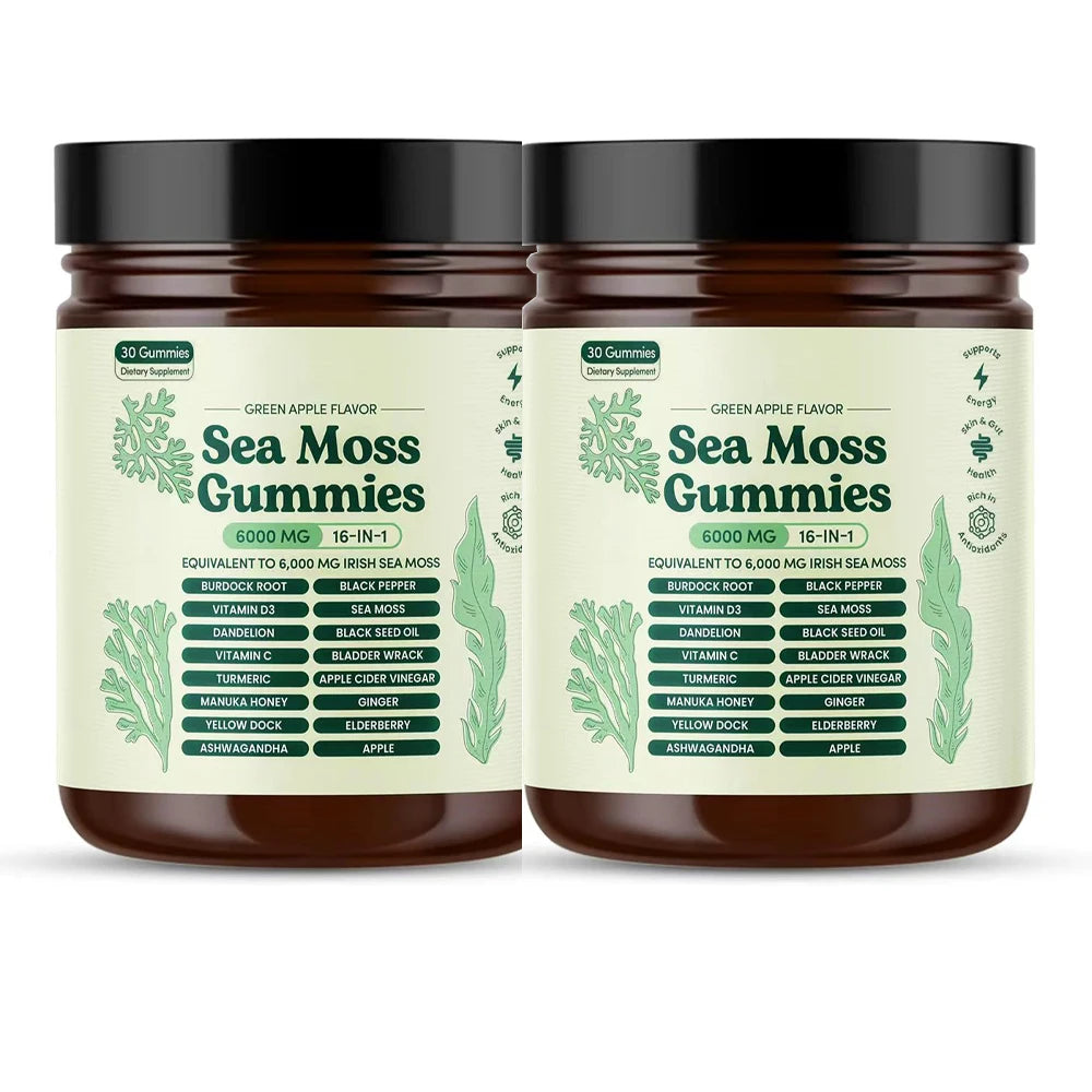 16-in-1 Sea Moss Gummies with Black Seed Oil & Ashwagandha