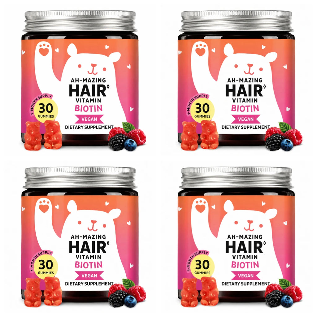 Delicious Vegan Biotin Gummies for Healthy Hair, Skin & Nails