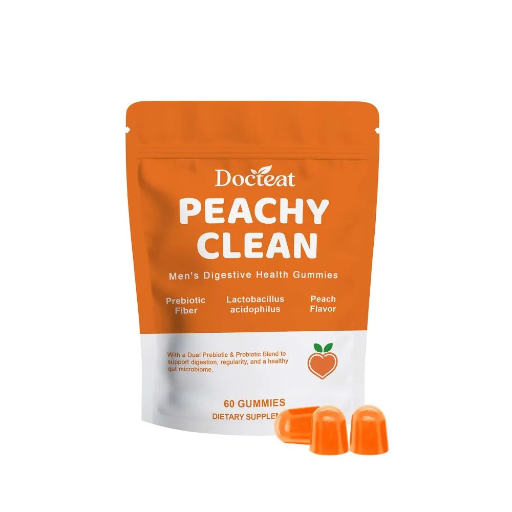 Men's Digestive Health Gummies | Delicious Peach Probiotic Blend