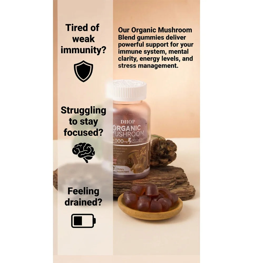 Mushroom Gummies for Daily Nutritional Support | Boost Wellness