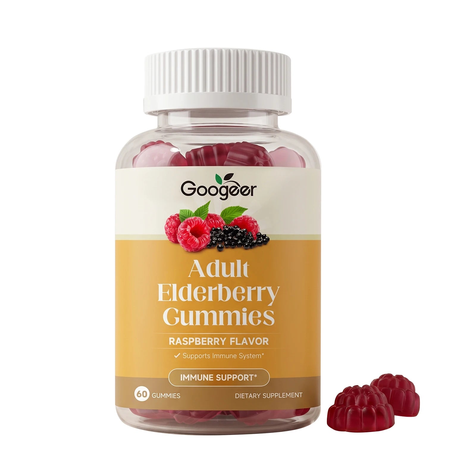Black Elderberry Gummies with Vitamin C & Zinc | Immune Boosting Support