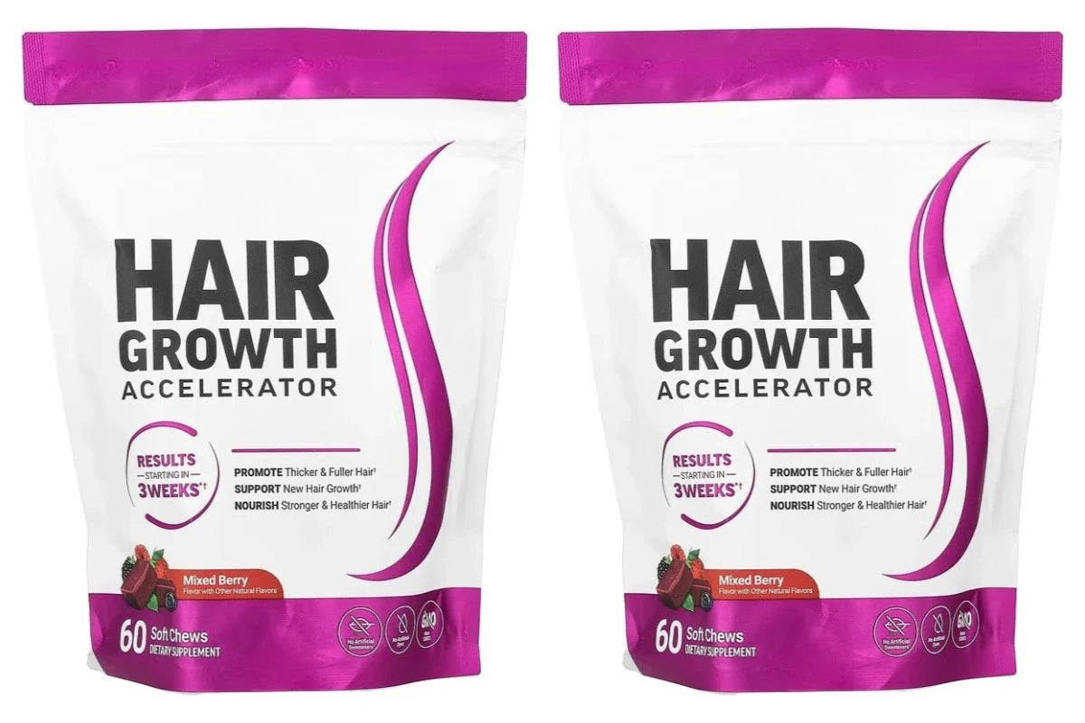 Delicious Hair Vitamins Gummies | Berry Flavor for Healthy Growth