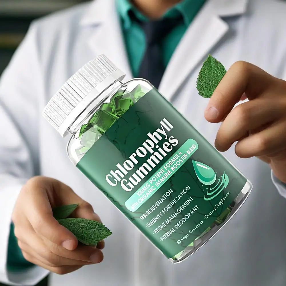 Sugar Free Chlorophyll Gummies with ACV | 60 Count Wellness Boost