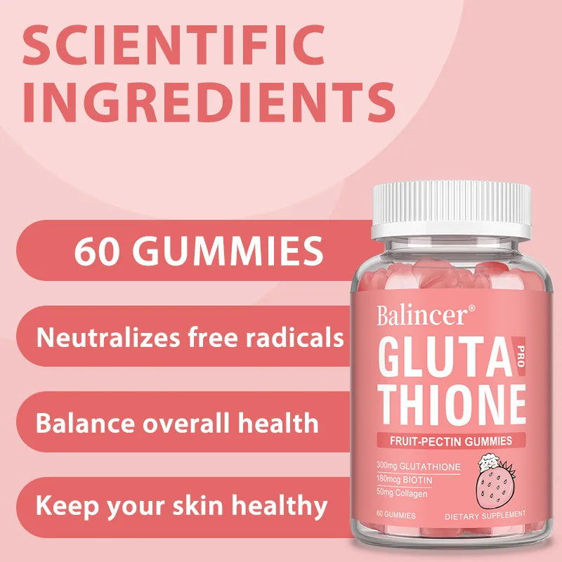 Glutathione Collagen Gummies | Boost Skin & Hair Health