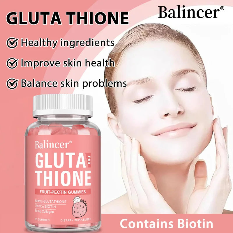 Glutathione Collagen Gummies | Boost Skin & Hair Health