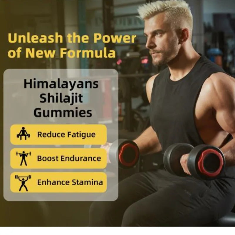 Shilajit Gummies | Peach Vanilla Flavor - Heart, Cellular & Brain Health I for Men, Women I Non-GMO I 100% Natural & I 30 Gummy
